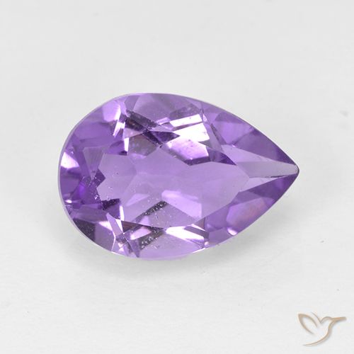 1.68ct Naturel Violet moyen Améthyste, En forme de poire, VS