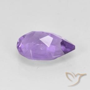 Améthyste Violet moyen naturelle En forme de poire, 1.68 ct, VS