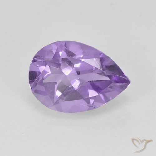 1.67ct Naturel Violet moyen Améthyste, En forme de poire, VS