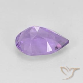Améthyste Violet moyen naturelle En forme de poire, 1.67 ct, VS