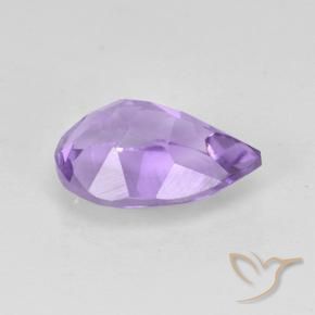 Améthyste Violet moyen naturelle En forme de poire, 1.78 ct, VVS-VS