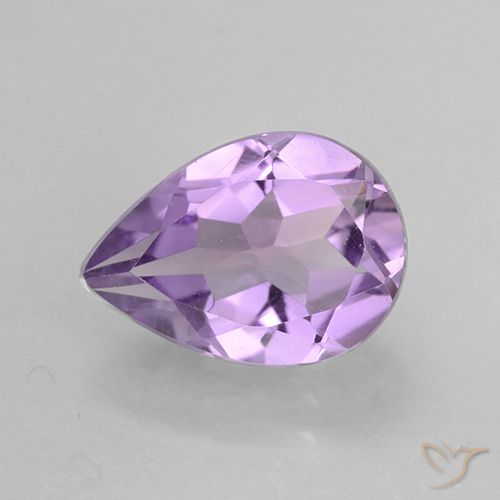1.71ct Naturel Violet moyen Améthyste, En forme de poire, VVS-VS
