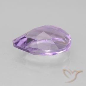 Améthyste Violet moyen naturelle En forme de poire, 1.71 ct, VVS-VS