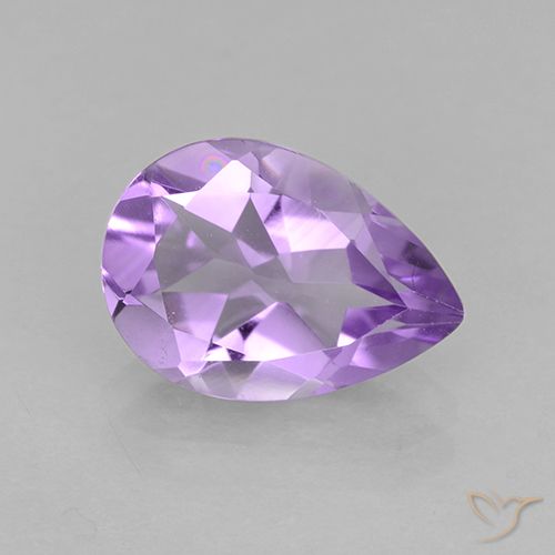 1.59ct Naturel Violet moyen Améthyste, En forme de poire, VVS-VS