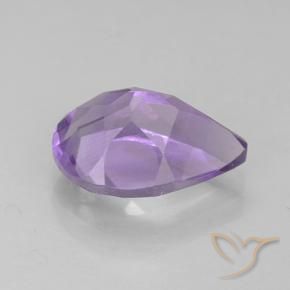 Améthyste Violet moyen naturelle En forme de poire, 1.79 ct, VS