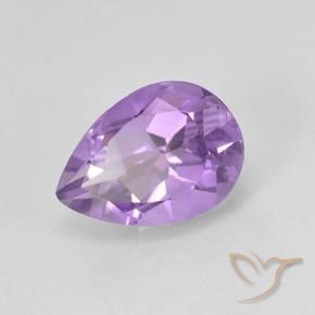 Améthyste Violet moyen naturelle En forme de poire, 1.99 ct, VVS-VS