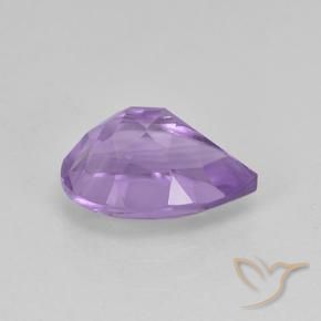 Améthyste Violet moyen naturelle En forme de poire, 1.90 ct, VVS-VS