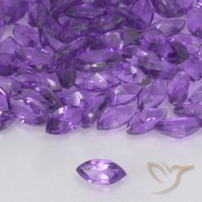 Améthyste Violet moyen naturelle Marquise, 0.15 ct, VVS-VS
