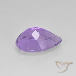 Améthyste Violet moyen naturelle En forme de poire, 4.58 ct, VVS-VS