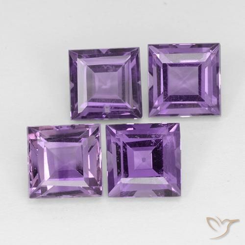 Shop natural 4.53ct Violet moyen Améthyste gems, Carré, from Brésil at GemSelect. In stock, global shipping!