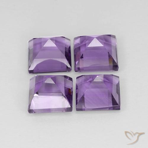Shop natural 4.53ct Violet moyen Améthyste gems, Carré, from Brésil at GemSelect. In stock, global shipping!