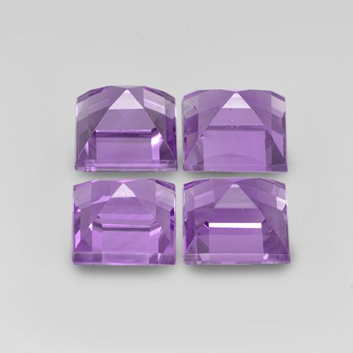 Achetez naturel 4.59ct Violet rosâtre moyen Améthyste gems, Carré, En provenance Brésil chez GemSelect. En stock, livraison internationale!