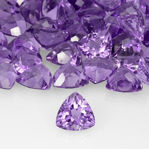 Améthyste Violet foncé naturelle Trillion, 2.96 ct, VS