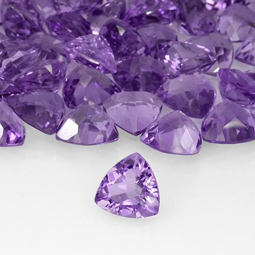 Améthyste Violet foncé naturelle Trillion, 2.96 ct, VS