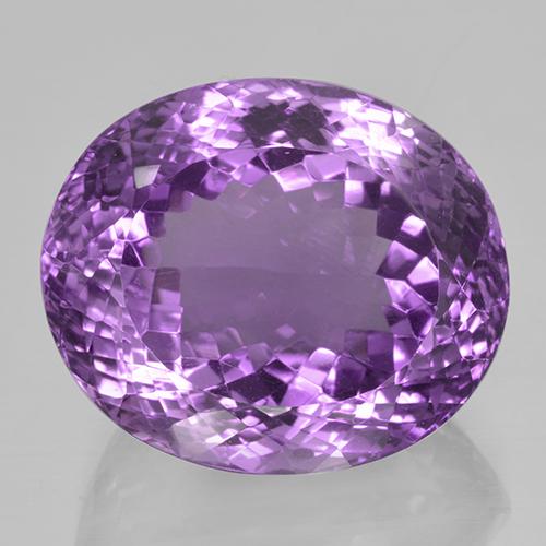 Améthyste Pourpre violacé profond naturelle Coupe ovale, 42.34 ct, VVS