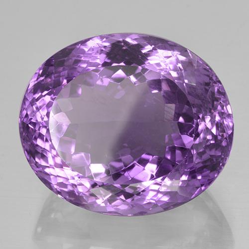 Améthyste Pourpre violacé profond naturelle Coupe ovale, 42.34 ct, VVS