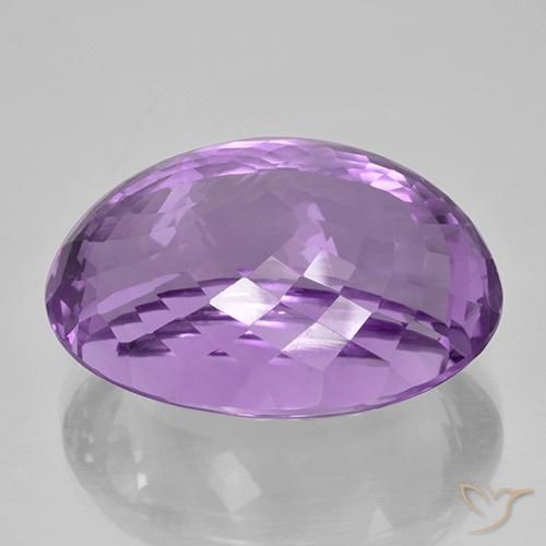 Améthyste Violet Rosâtre naturelle ovale, 52.67 ct, IF