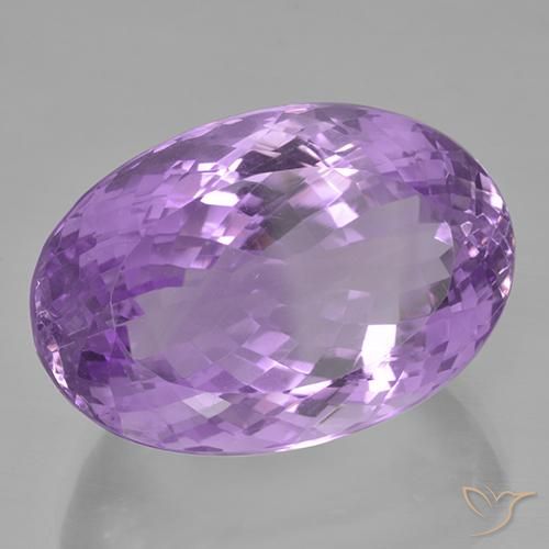 Améthyste Violet violacé naturelle ovale, 44.27 ct, IF