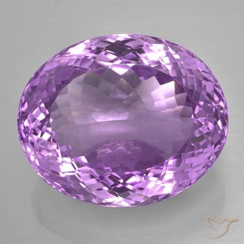 33.35ct Naturel Violet violacé Améthyste, ovale, IF