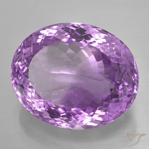 Améthyste Violet violacé naturelle ovale, 33.35 ct, IF
