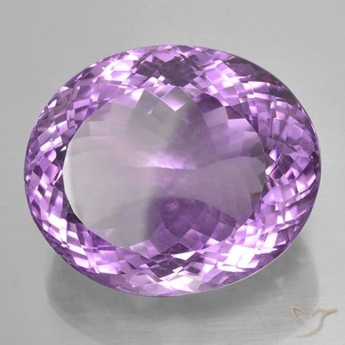 Améthyste Violet violacé naturelle ovale, 44.98 ct, VVS