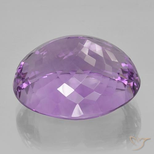 Améthyste Violet violacé naturelle ovale, 44.98 ct, VVS