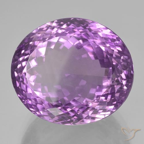 Améthyste Pourpre violacé profond naturelle ovale, 47.87 ct, IF