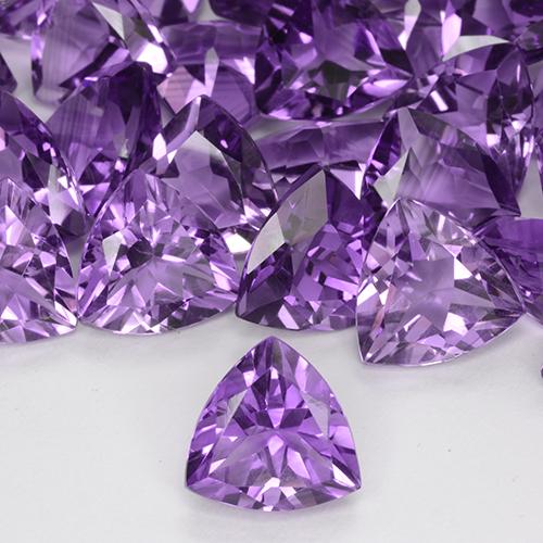 Améthyste Violet rosé foncé naturelle Trillion, 2.12 ct, VVS-VS