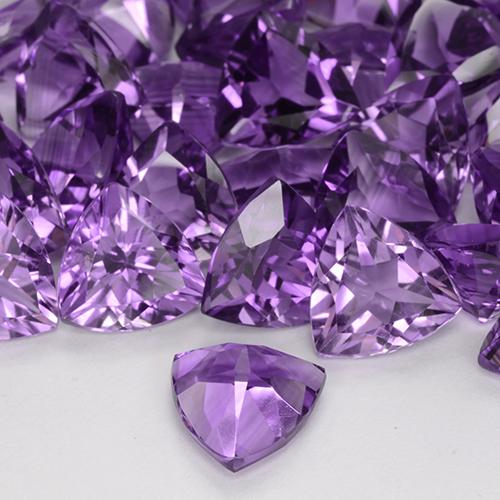 Améthyste Violet rosé foncé naturelle Trillion, 2.12 ct, VVS-VS