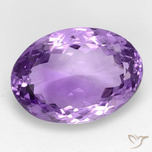 28.16ct Naturel Violet violacé Améthyste, ovale, IF