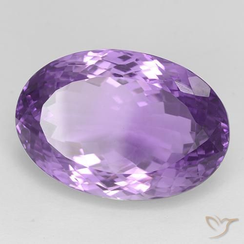 Améthyste Pourpre violacé moyen-foncé naturelle ovale, 33.30 ct, IF