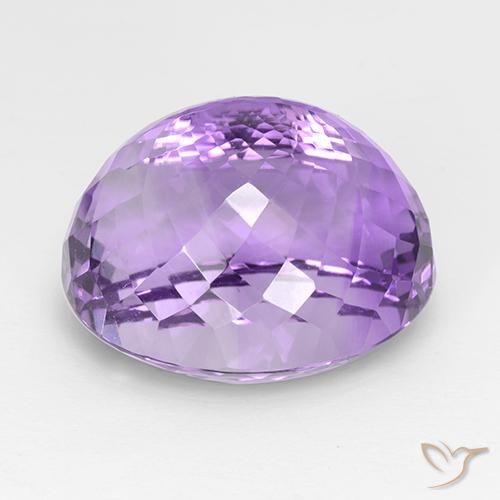 Améthyste Pourpre violacé moyen naturelle ovale, 30.81 ct, IF