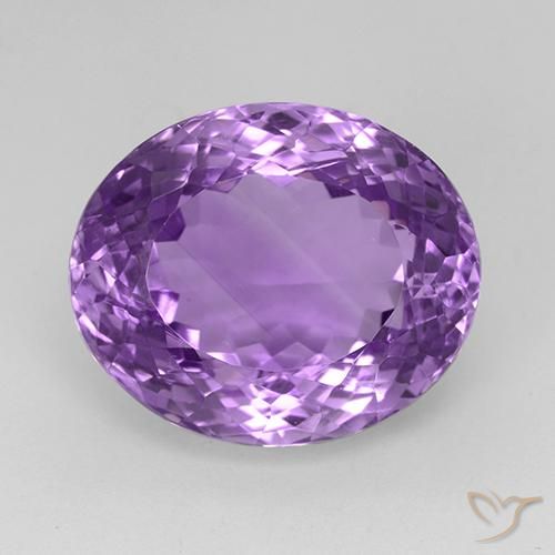 25.81ct Naturel Pourpre violacé moyen Améthyste, ovale, VVS