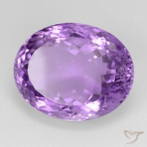 Améthyste Pourpre violacé profond naturelle ovale, 28.46 ct, IF