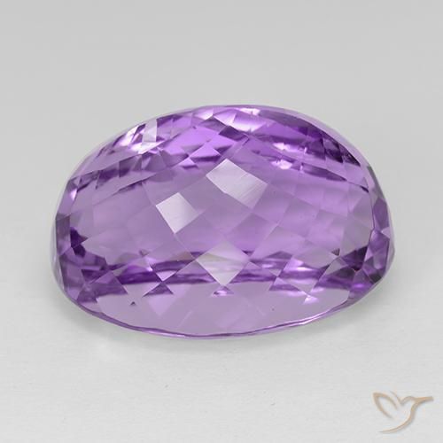 Améthyste Violet rosé foncé naturelle ovale, 29.67 ct, IF