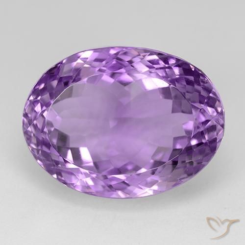 33.57ct Naturel Violet violacé Améthyste, ovale, IF