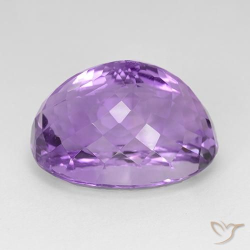 Améthyste Violet Rosâtre naturelle ovale, 30.50 ct, IF