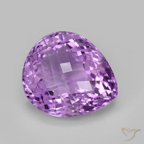 36.79ct Naturel Pourpre violacé moyen Améthyste, En forme de poire, VVS