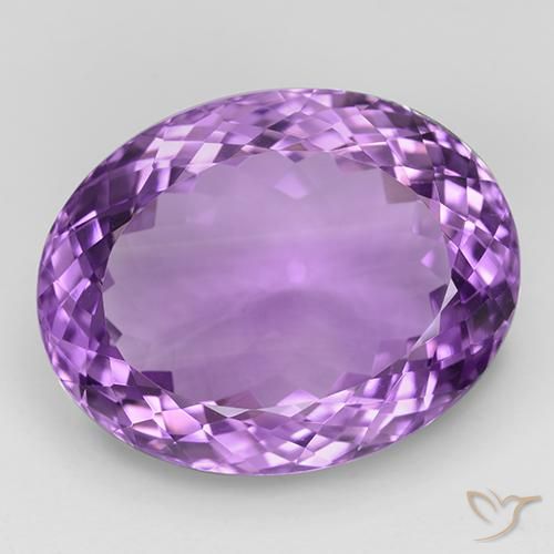 35.44ct Naturel Pourpre violacé moyen Améthyste, ovale, IF