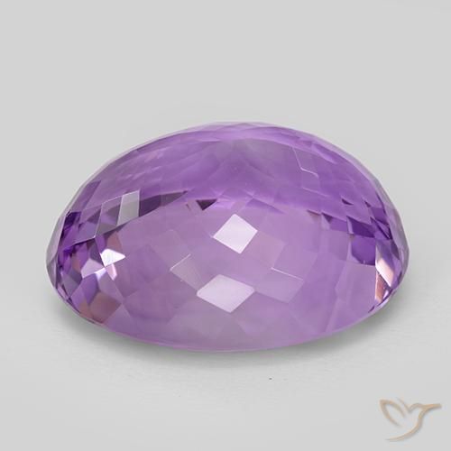 Améthyste Pourpre violacé moyen naturelle ovale, 35.44 ct, IF