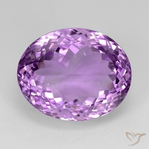 25.80ct Naturel Violet rosâtre moyen Améthyste, ovale, IF