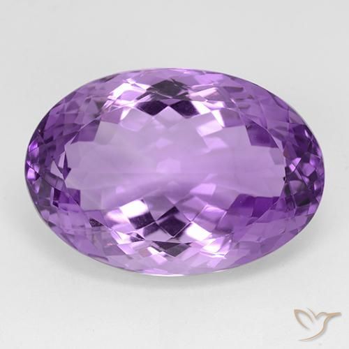 29.48ct Naturel Violet violacé Améthyste, ovale, VVS