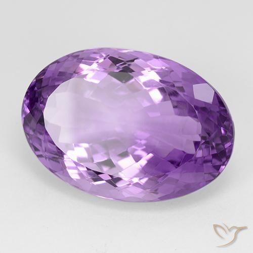 Améthyste Violet violacé naturelle ovale, 29.48 ct, VVS