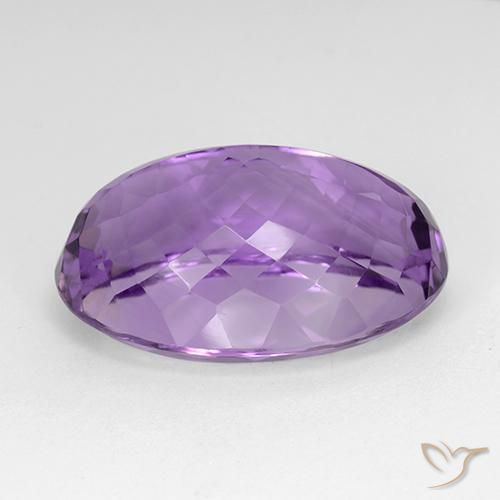 Améthyste Violet violacé naturelle ovale, 29.48 ct, VVS