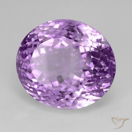 Améthyste Violet violacé naturelle ovale, 30.39 ct, VVS