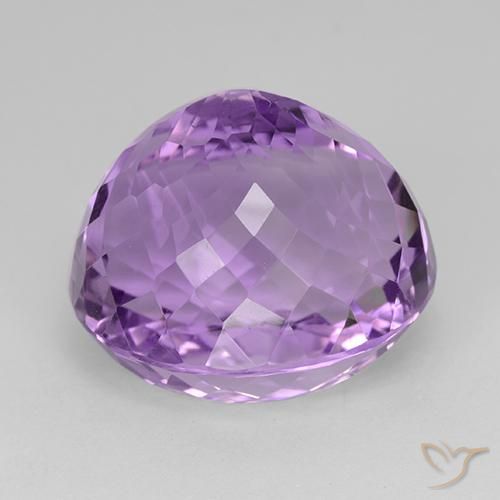 Améthyste Violet violacé naturelle ovale, 30.39 ct, VVS