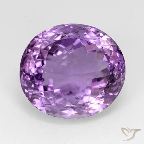 23.73ct Naturel Violet violacé Améthyste, ovale, VVS