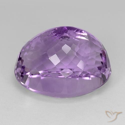 Améthyste Pourpre violacé moyen naturelle ovale, 32.18 ct, VVS