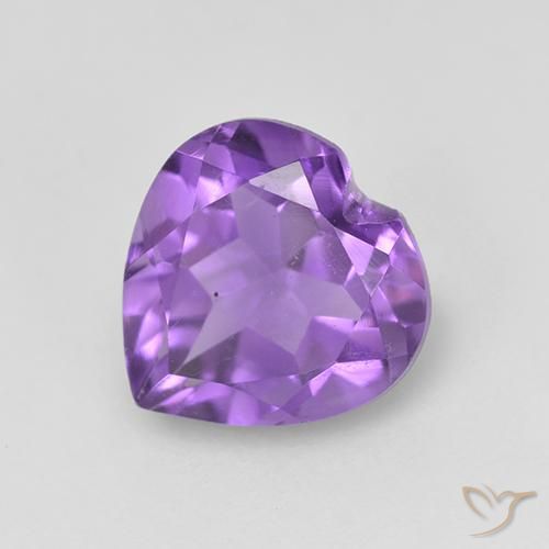 1.57ct Naturel Violet intense Améthyste, Cœur, VS