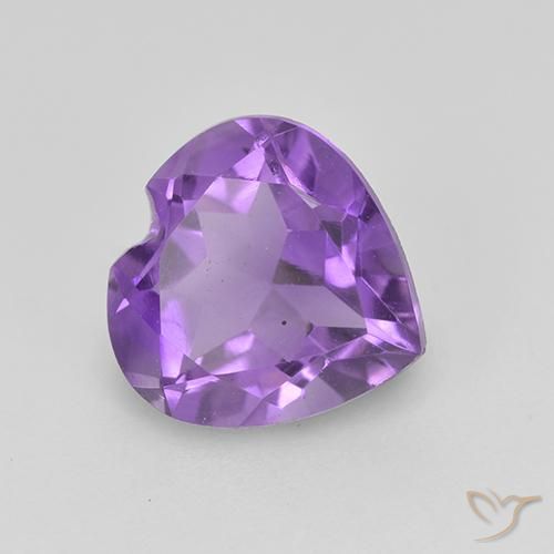 Améthyste Violet intense naturelle Cœur, 1.57 ct, VS